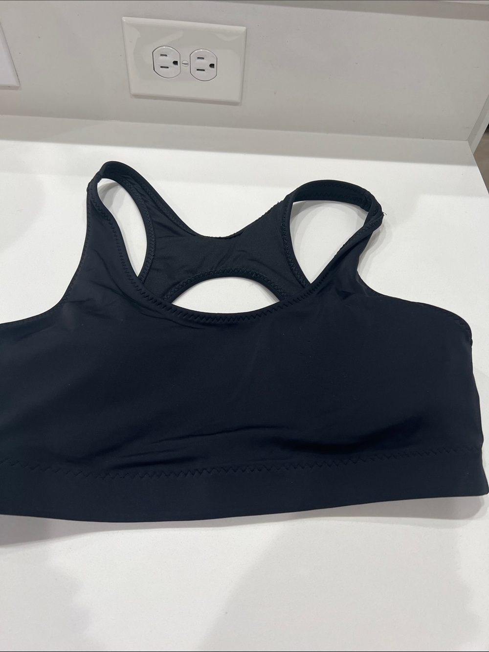Fabletics Black Racerback Sports Bralette